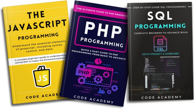 Javascript Programming | PHP Programming | SQL Programming Bundle (Set of 3 Books) | Basic to Advance 2022 Edition  (Spiral-Bound, Aamer Khan)