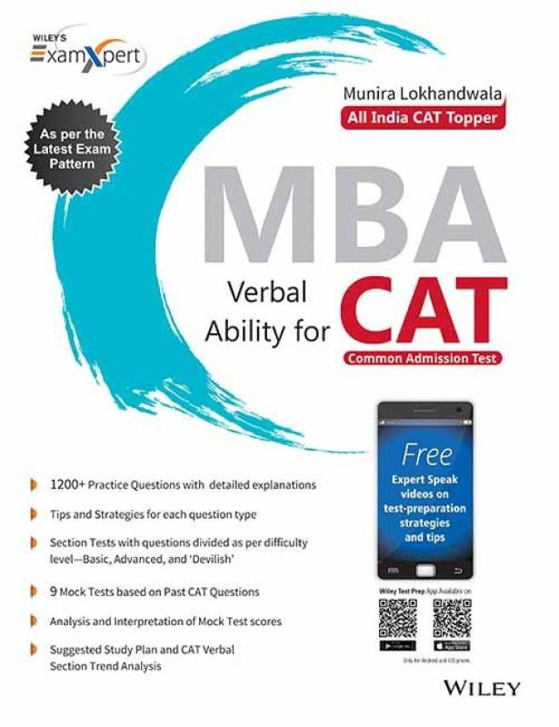 Wiley's Exam XPert MBA, Verbal Ability for CAT  (English, Paperback, Munira Lokhandwala)