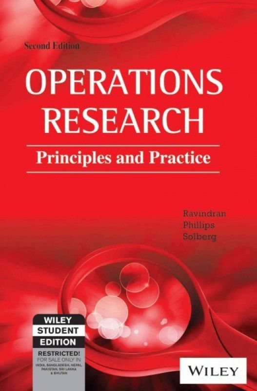 Operations Research  (English, Paperback, Solberg Ravindran Phillips)