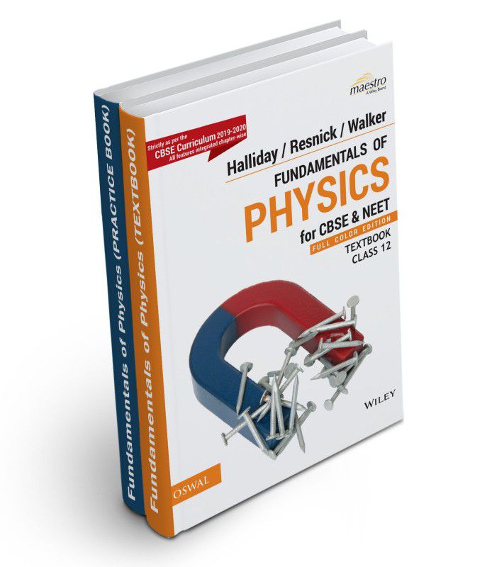 Fundamentals of Physics: CBSE Class 12 (CBSE & NEET) - Set of Textbook & Practice Book  (English, Paperback, Halliday, Walker, Resnick)