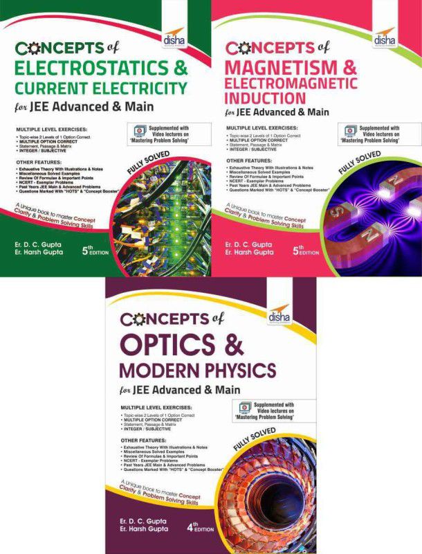 Concepts of Class 12 Physics for JEE Advanced & Main - (Electricity, Magnetism, Optics & Modern Physics) 4th Edition  (English, Paperback, Er. D. C. Gupta, Er. Harsh Gupta)