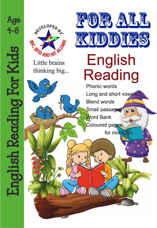 English Reading for Beginners Covers Phonic Sounds, Blend Words, Diagraphs and Sight Words with Word Bank - English Reading for all kids  (English, Paperback, UpToSchoolWorksheets)