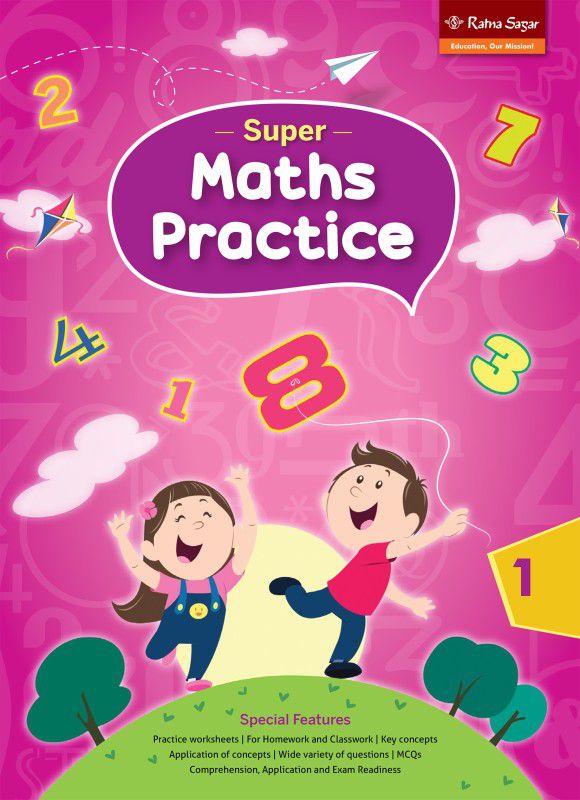 Super Maths Practice 1| Practice Book For Maths Class 1 | Class 1 Maths Book Ratna Sagar  (Paperback, Our Experts)