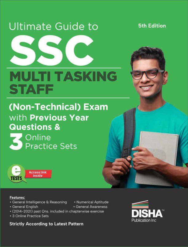 Ultimate Guide to SSC Multi Tasking Staff (Non-Technical) Exam with Previous Year Questions & 3 Online Practice Sets 5th Edition | Staff Selection Commission | PYQ |  (Paperback, Disha Experts)