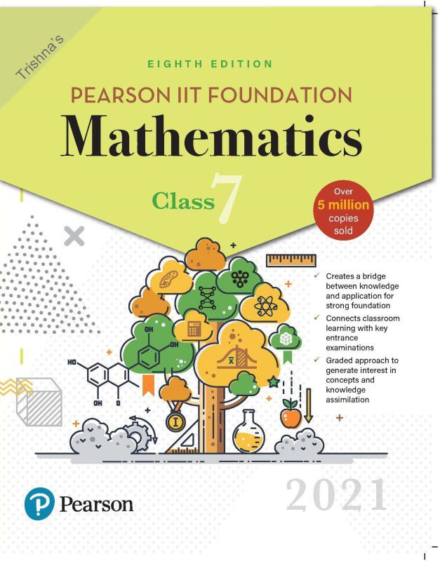 Pearson IIT Foundation Mathematics| Class 7| 2021 Edition| By Pearson  (Paperback, Trishna)