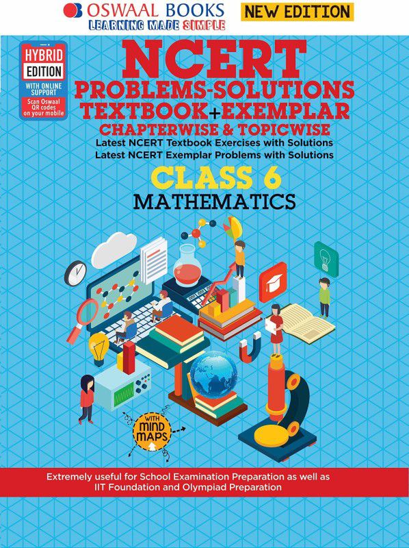 Oswaal NCERT Problems - Solutions (Textbook + Exemplar) Class 6 Mathematics Book (For 2023 Exam)  (English, Oswaal Books, Oswaal Editorial Board)