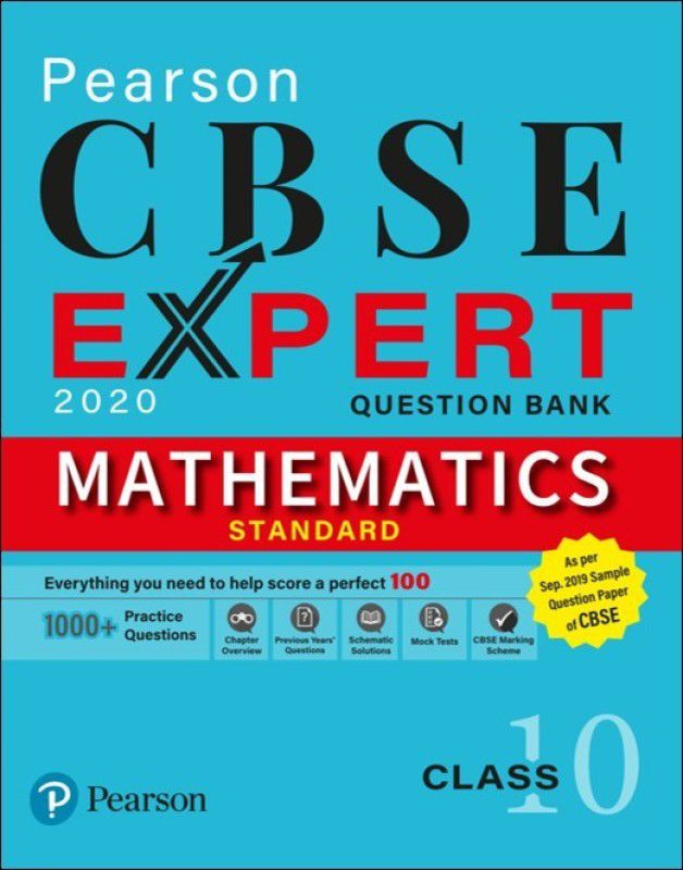 CBSE Expert | Mathematics Question Bank for Class 10 | As per CBSE September 2019 SQP & Marking Scheme | 2020 Edition  (English, Paperback, Pearson Education)