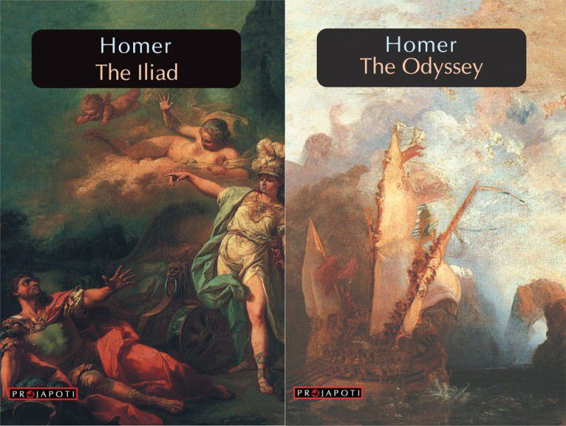 THE ILIAD & THE ODYSSEY combo  (English, Paperback, HOMER)