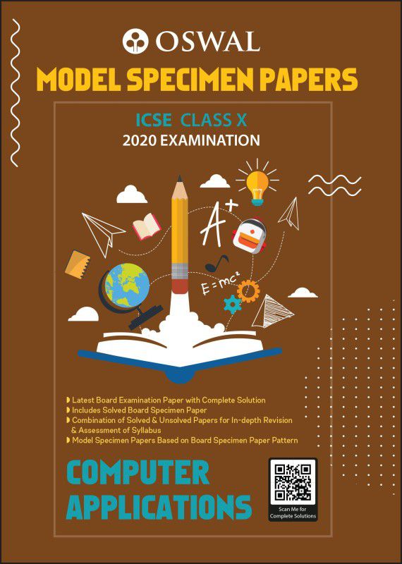 Model Specimen Papers for Computer Applications: ICSE Class 10 for 2021 Examination  (Paperback, Oswal Publishers)