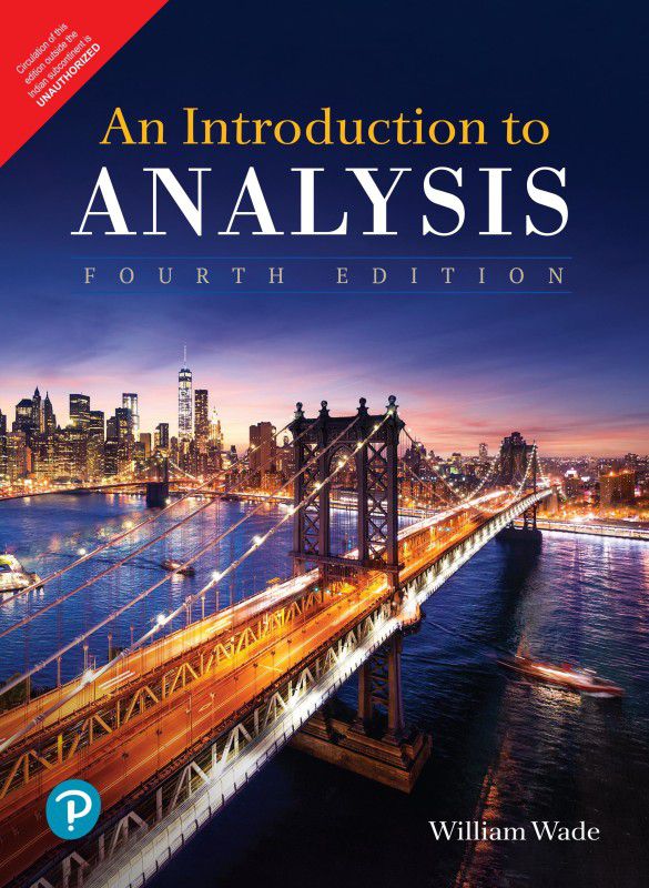 An Introduction to Analysis | Fourth Edition  (English, Paperback, William Wade)