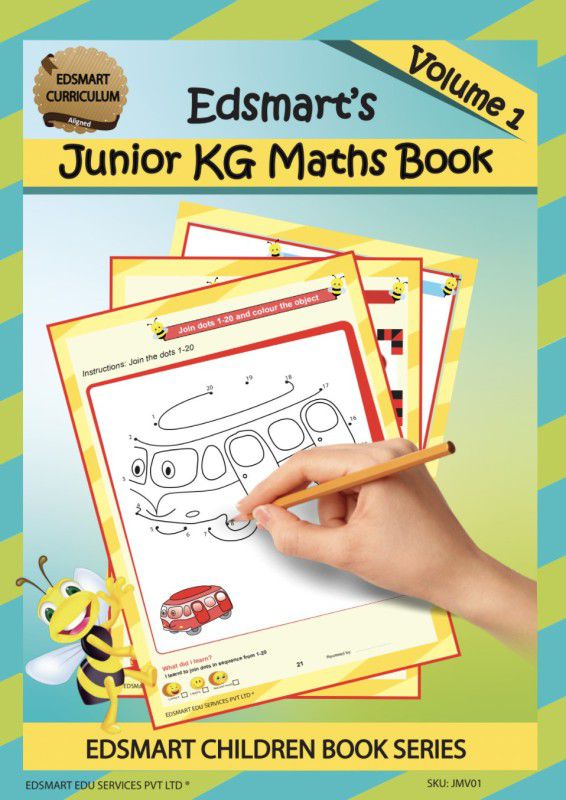 Junior KG Maths Vol1  (Paperback, EDSMART EDU SERVICES PRIVATE LIMITED, MANASA R)