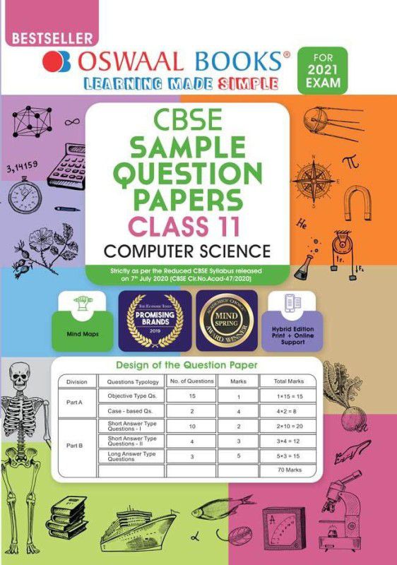 Oswaal CBSE Sample Question Paper Class 11 Computer Science Book (Reduced Syllabus for 2021 Exam)  (Paperback, Oswaal Editorial Board)