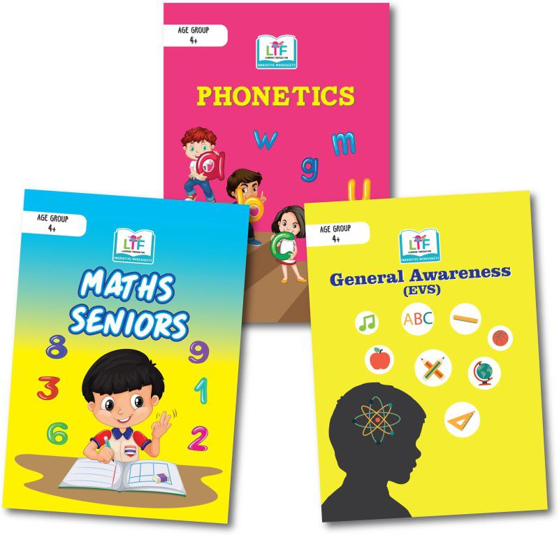 English, Maths, EVS Creative Activity Books, Curriculum based, Worksheet book with educational activities, English  (Paperback, LEARNING THROUGH FUN)