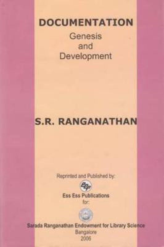 Documentation  (English, Hardcover, Ranganathan S. R.)