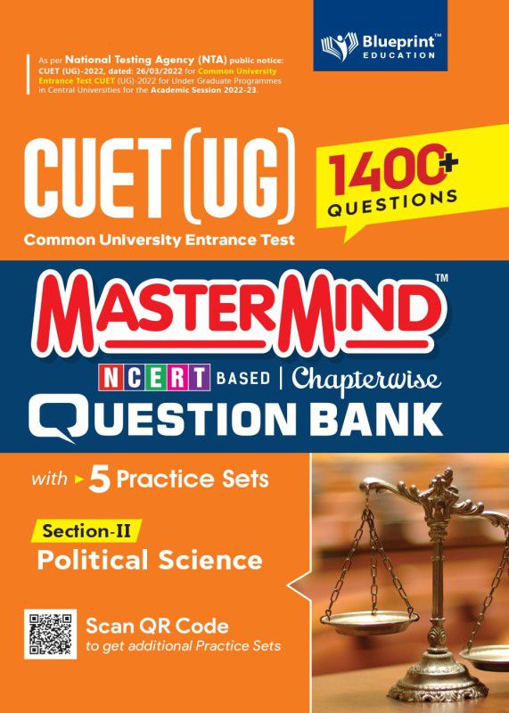 Master Mind CUET (UG) 2022 Chapterwise Question Bank - Political Science (Sec-II)1400+ Fully Solved Chapterwise Practice MCQs Based on CUET 2022 Syllabus Common University Entrance Test Under Graduate  (Paperback, Blueprint Expert Panel)