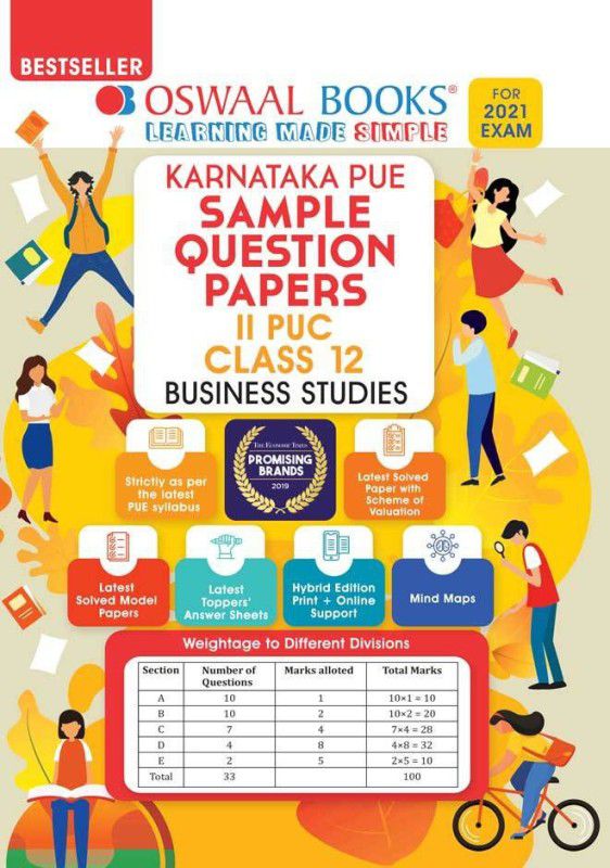 Oswaal Karnataka PUE Sample Question Papers II PUC Class 12 Business Studies Book (For 2021 Exam)  (Paperback, Oswaal Editorial Board)
