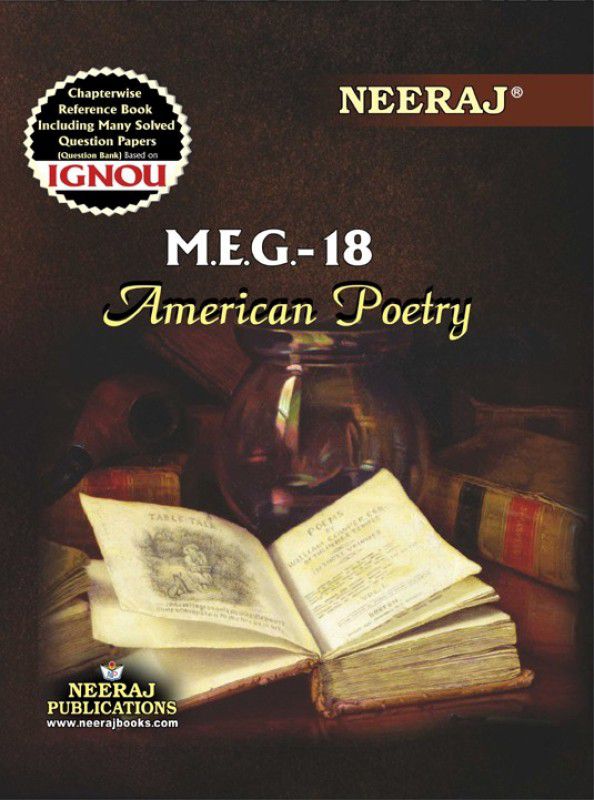 NEERAJ PUBLICATIONS (MEG-18) American Poetry English Medium (Latest Edition) IGNOU Help Book with Solved Sample Papers and Important Exam Notes  (Paperback, NEERAJ PUBLICATIONS)