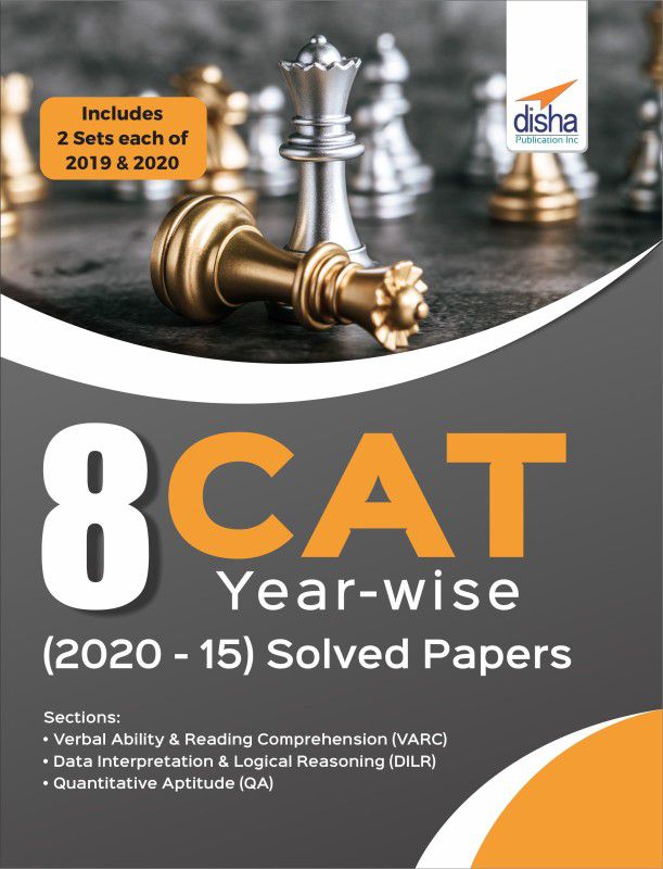 8 CAT Year-wise (2020 - 15) Solved Papers  (Paperback, Disha Experts)