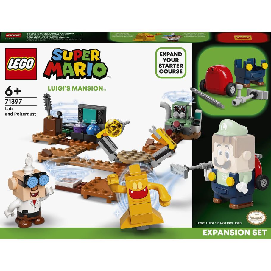 LEGO Super Mario Luigiâs Mansion Lab and Poltergust Expansion Set 71397