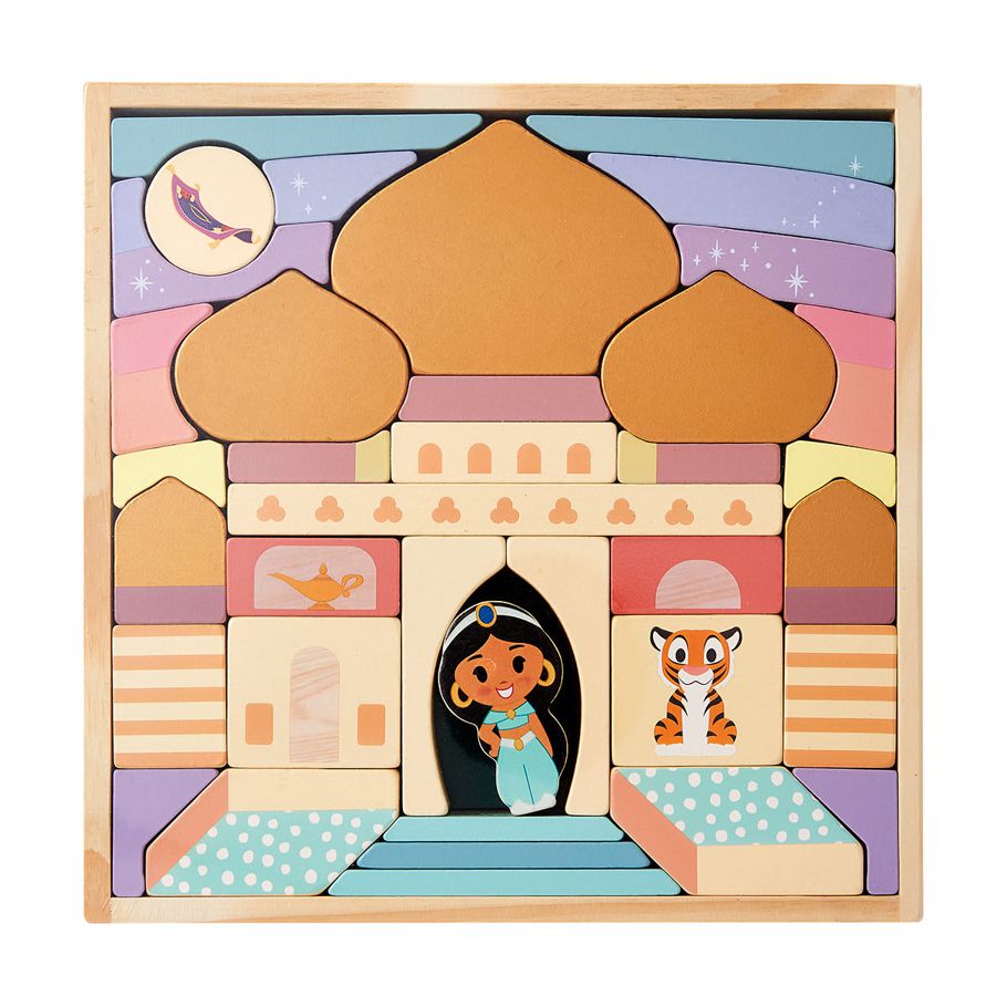 Disney Wooden Toys Princess Jasmine Block Set
