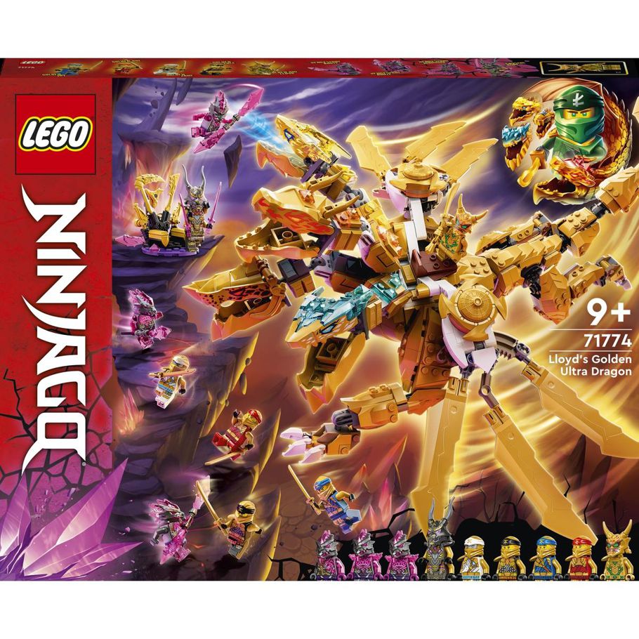 LEGO NINJAGO Lloydâs Golden Ultra Dragon 71774
