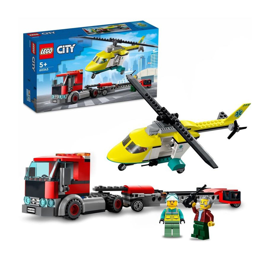 LEGO City Great Vehicles Rescue Helicopter Transport 60343