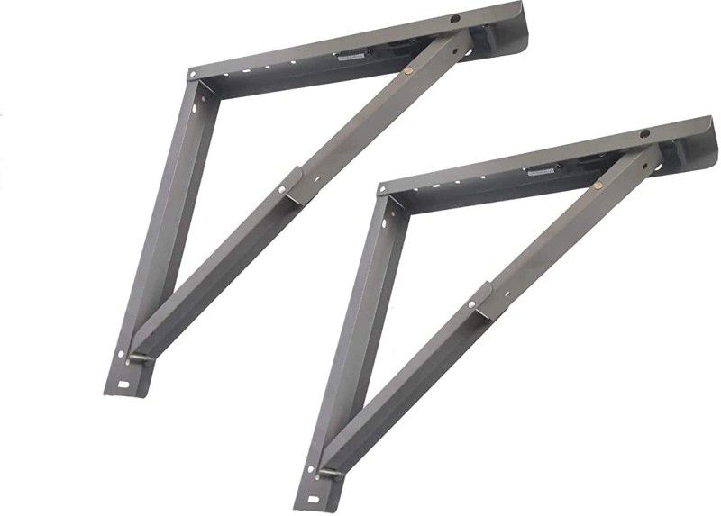 AVOQ Wall Mounted Folding Brackets for Study table Office table Laptop table (600mm) 24 inch Shelf Bracket  (Iron)