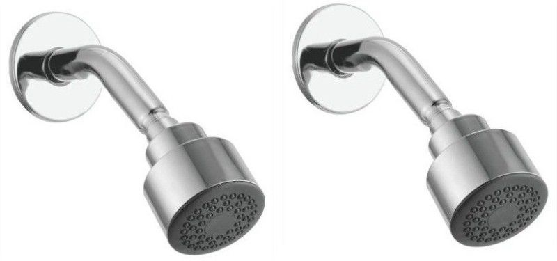 Prestige ABS 3inch Round Shower Head with 6 inches Round Arm - pack of 2 Shower Head