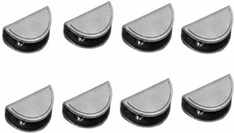 Protex Stainless Steel D Type Glass Shelf Bracket Support 6MM Pack of 8 3 Shelf Bracket  (Stainless Steel)