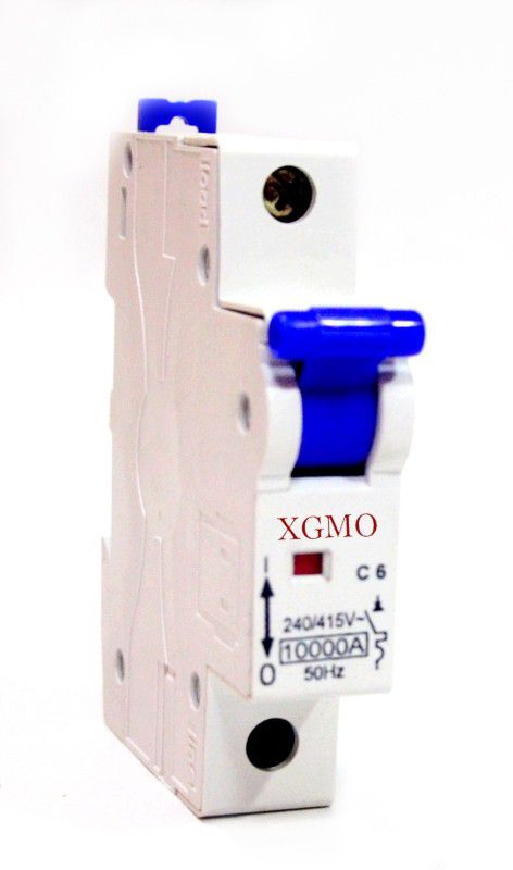 XGMO 6A Single Pole C Curve MCB Power Plug  (White)