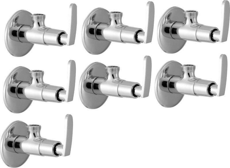 LOGGER - Angle Valve with Flange (L20010087A) Pack of 7 pcs Angle Cock Faucet  (Wall Mount Installation Type)