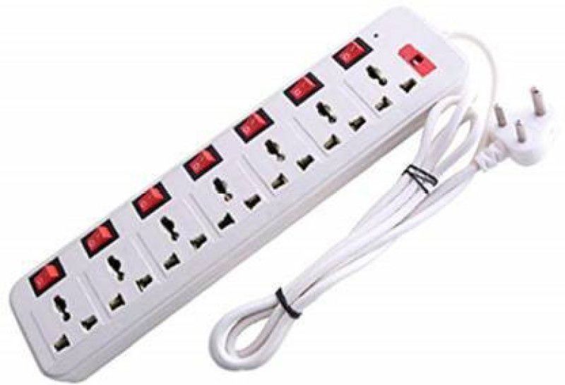 Skeisy 7+7 Socket Extension board| 6 Amp| Fuse|3 Yards Cable 7 Socket Extension Boards (White)..... 7 Socket Extension Boards  (White, 3 m)