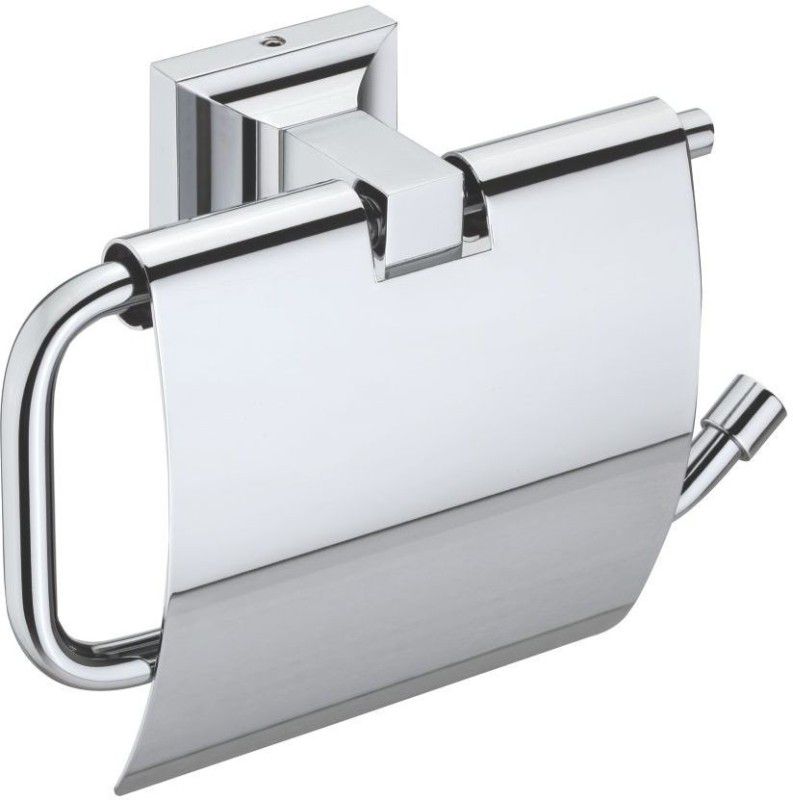 CERA Montana Toilet Paper Holder With Flap Guard Brass Toilet Paper Holder