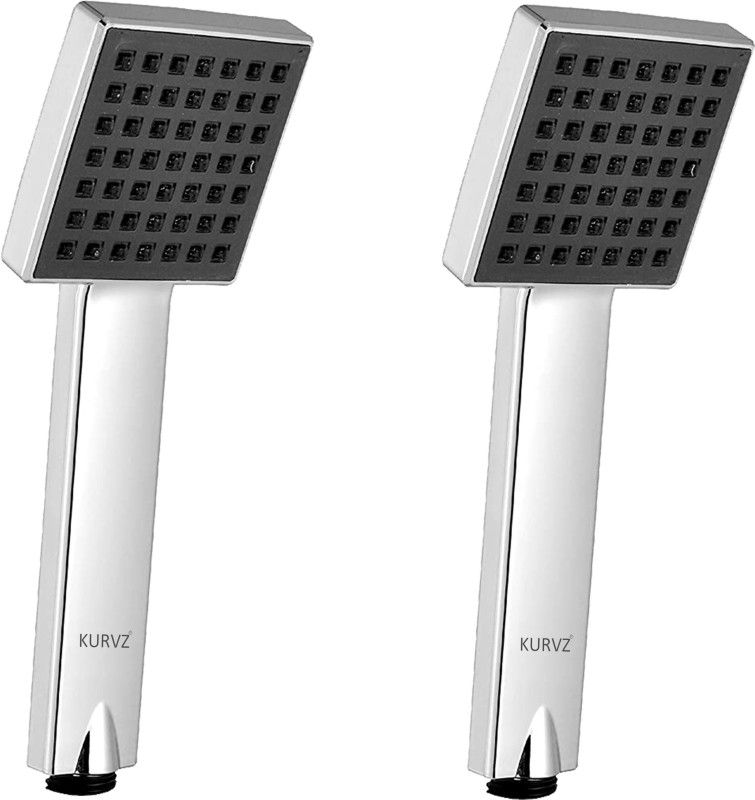 Kurvz Telephonic (ABS) Hand Shower Without Hose Pipe (Set of 2) Shower Head