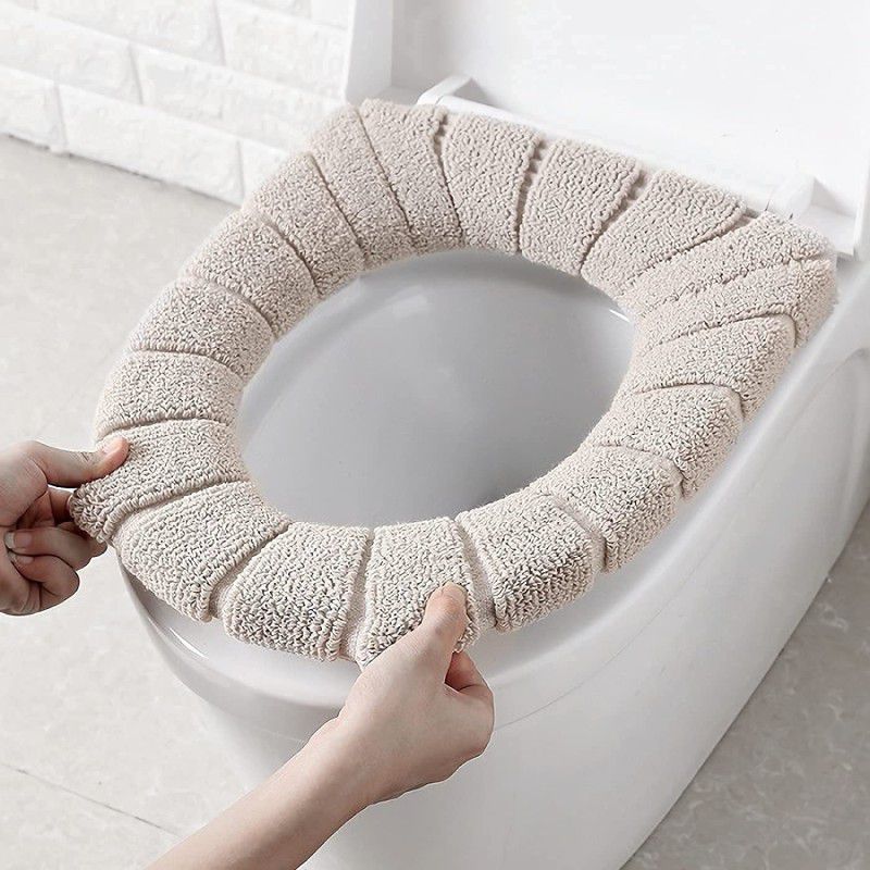 SIDDIVINAYAK CREATION Polyester Toilet Seat Cover