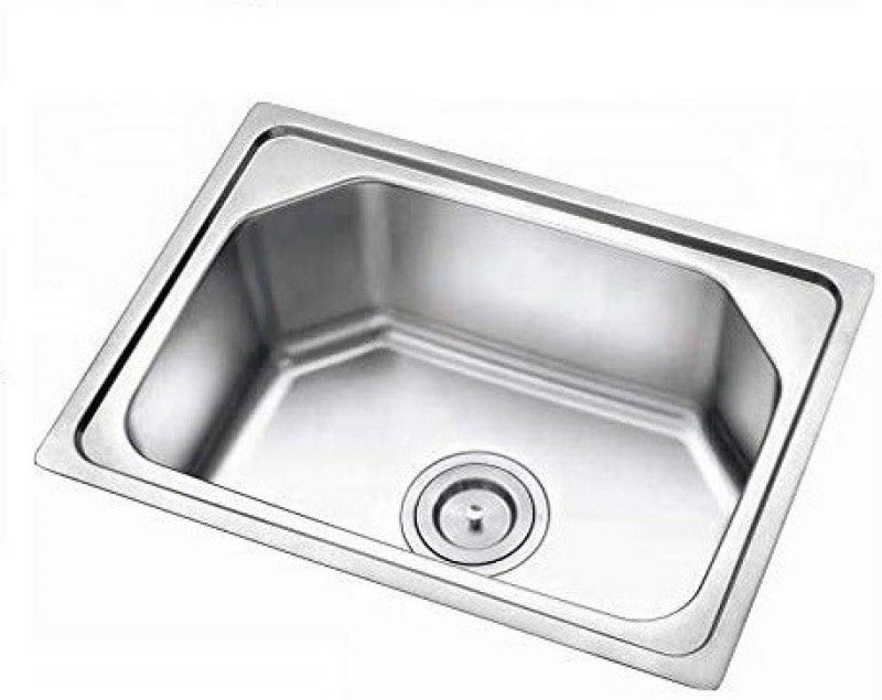 Oleanna Single Bowl Stainless Steel Kitchen Sink 24x18x9 Inch KS-24 Top Mount  (Silver)