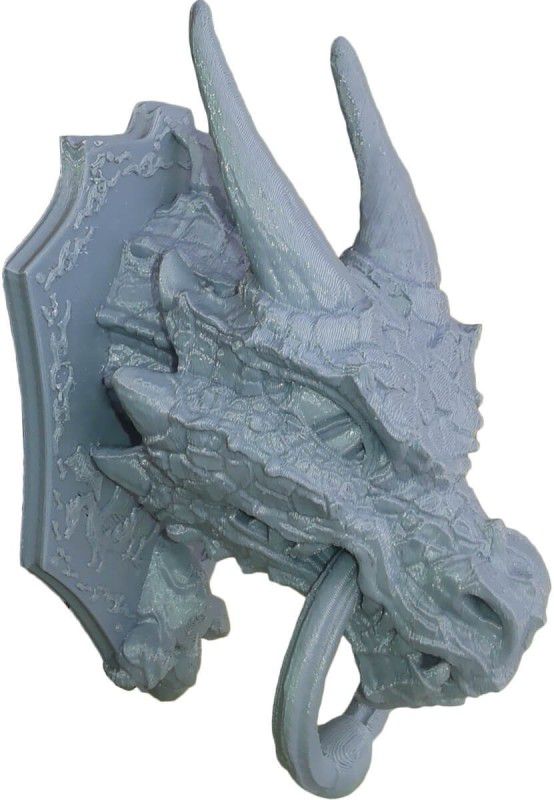 Uneeke Shape Dragon Showpiece Plastic Door Knocker  (Iron)