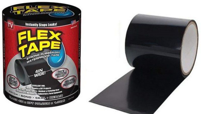 geutejj Rubberized Water Leakage Seal Tape Waterproof Flex Tape for Seal Leakage_65 150 cm Floor Marking Tape  (Multicolor Pack of 1)