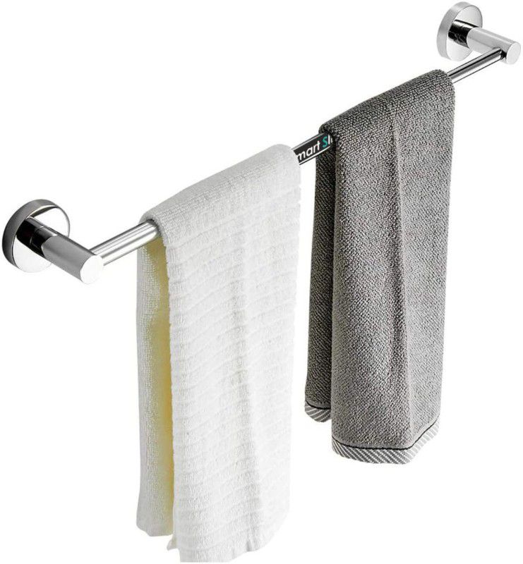 SMART SLIDE Stainless Steel Towel Bar/Towel Rod/towel Holder/Towel Ring for Bathroom and Kitchen (24 Inch-Nickel Chrome) 24 inch 1 Bar Towel Rod  (Steel Pack of 1)