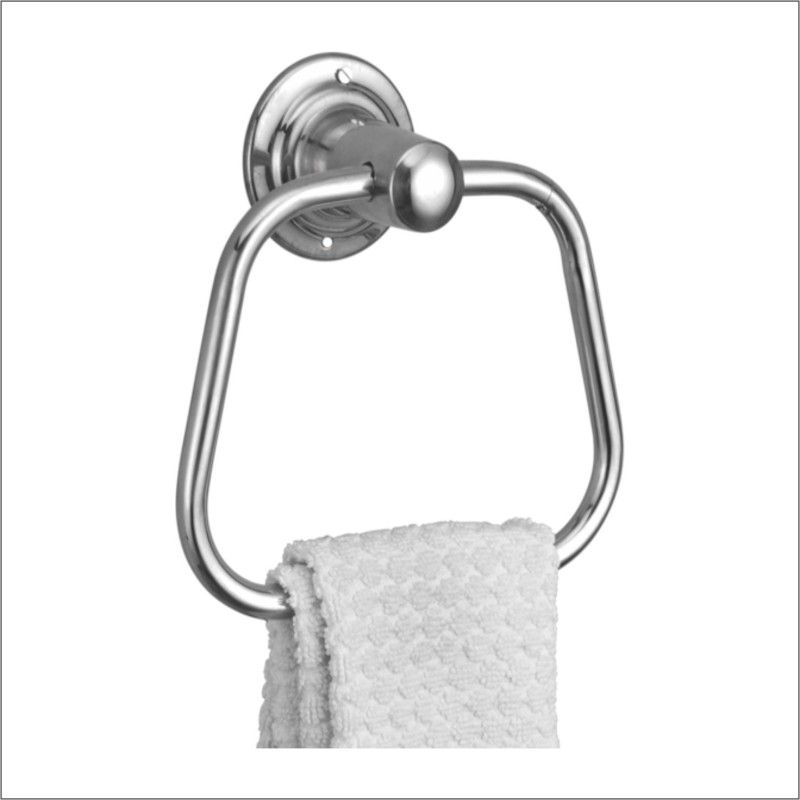 KAMAL Stainless Steel Towel Ring Triangular 6 inch 1 Bar Towel Rod  (Stainless Steel Pack of 1)