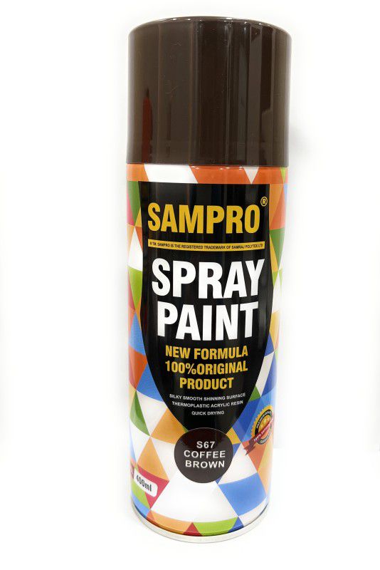 Sampro Coffee Brown Spray Paint 400 ml  (Pack of 1)