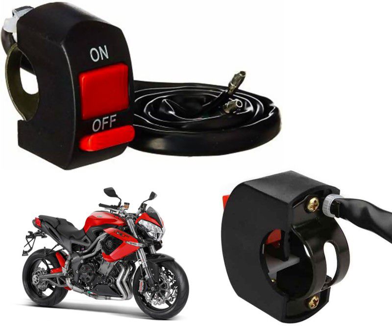 Auto Kite Off On Switch Head Light Fog Light Double Control Bike On/Off Handlebar Switches Benelli TNT R 15 A Two Way Electrical Switch  (Pack of 1 Number of Switches - 2)