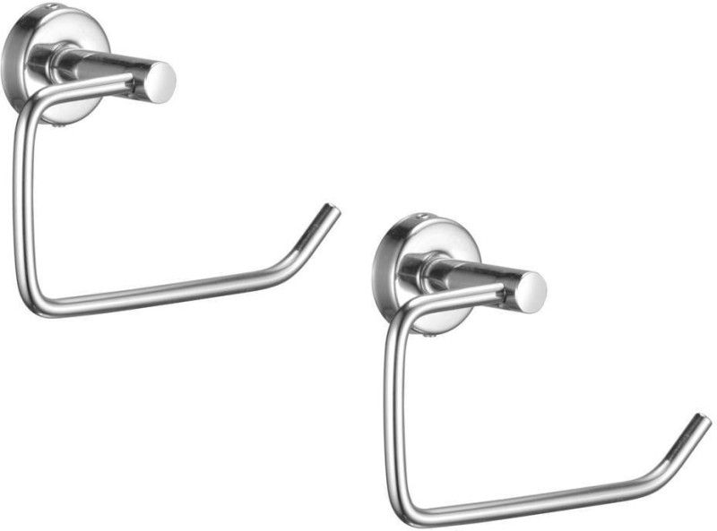 KAMAL Towel Ring Plaza (Set of 2) 5 inch 1 Bar Towel Rod  (Stainless Steel Pack of 2)