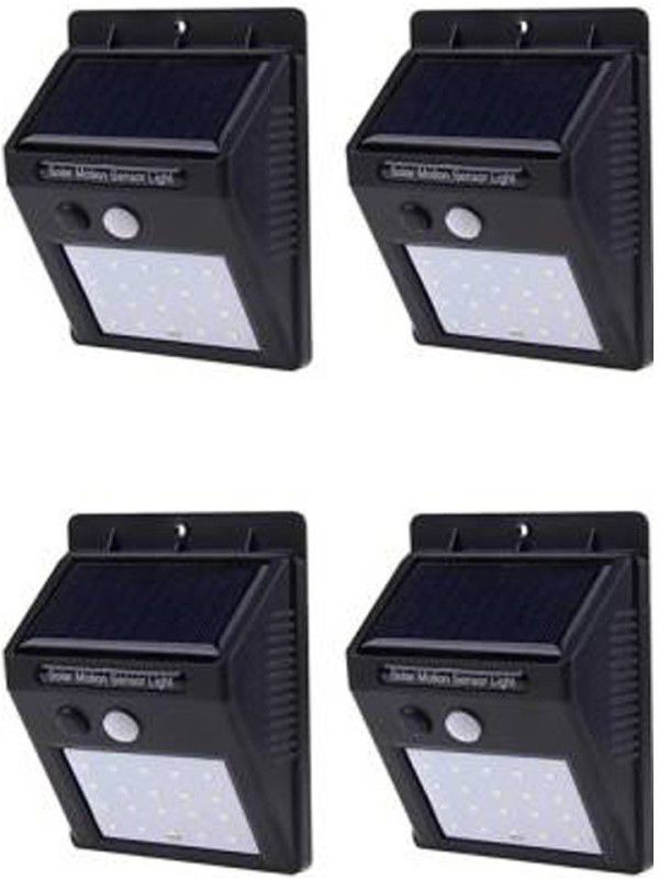 ShoppoWorld Solar Light Set  (Wall Mounted Pack of 4)