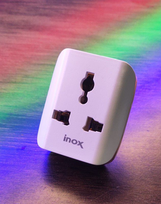 Inox Inox0001 Three Pin Plug  (White)