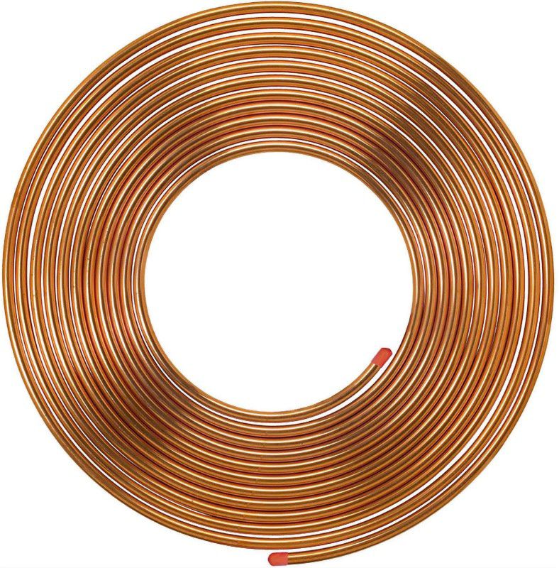 Visiaro Soft Copper Pipe O.D - 3/8in, W.T - 21 swg, 1pcs 50 mm Plumbing Pipe  (Copper)