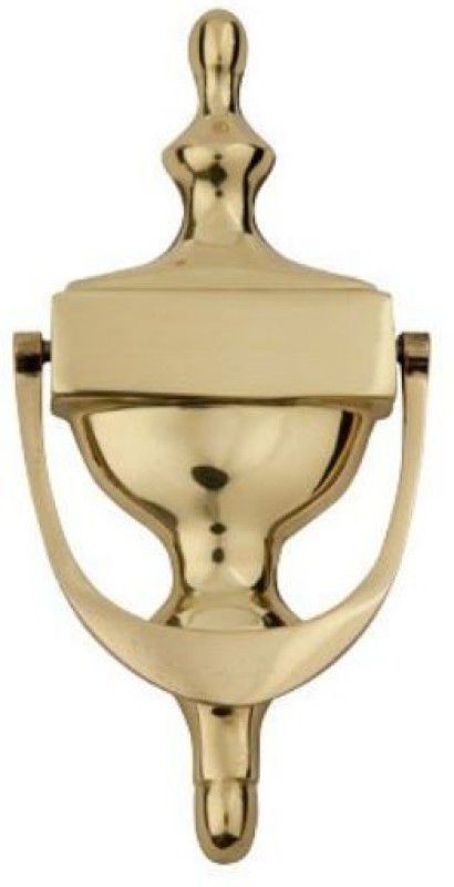 Smart Shophar Brass Victoria Door Knocker 6 Inches Gold Pack of 1 Brass Door Knocker  (Antique Brass)