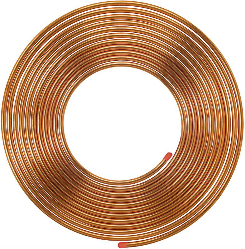 Visiaro Soft Copper Pipe O.D - 1/2in, W.T - 22(L) swg, 1pcs 50 mm Plumbing Pipe  (Copper)