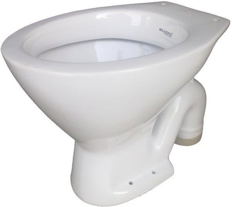 BM BELMONTE EWC Toilet Seat S Trap Western Commode  (White)