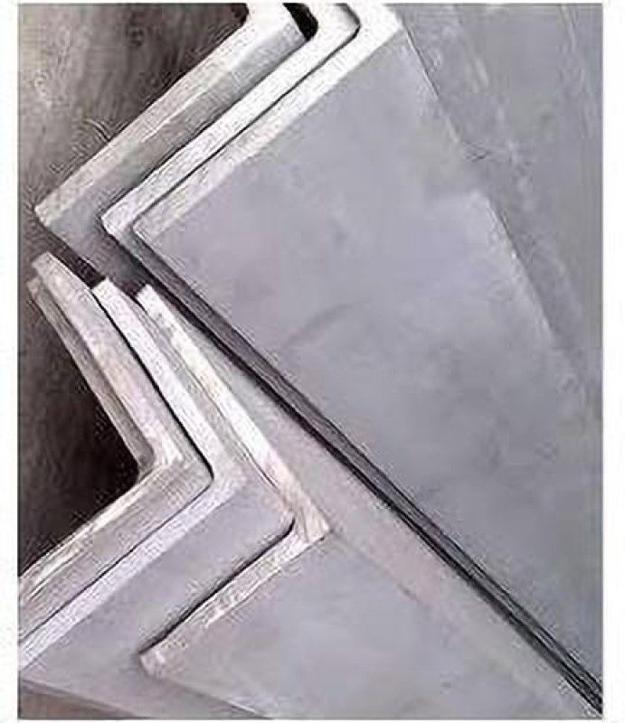 Tinax Profile Section for DIY Project Aluminum Angle Bar & Other Applications (L Type) 2mm Thickness 1''x1'' Rebar  (Aluminium)